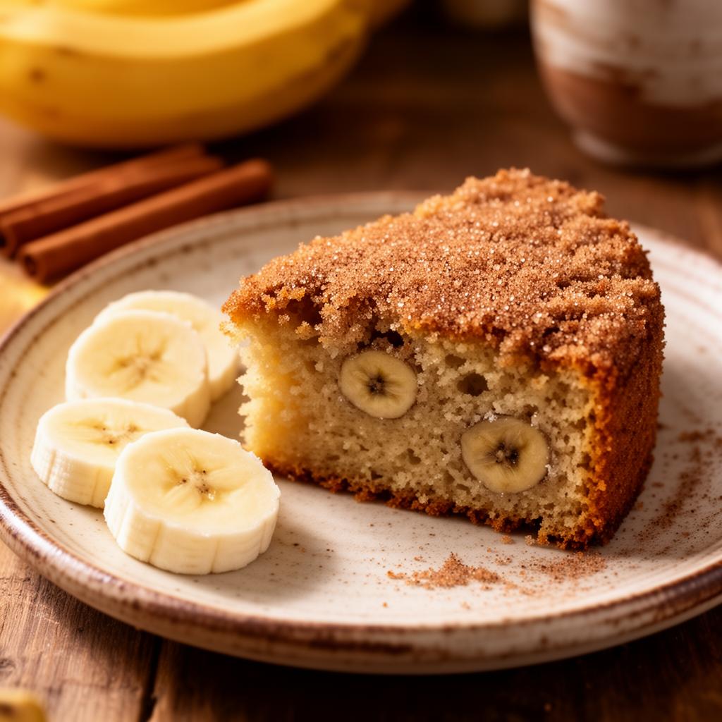 Bolo de Banana com Canela