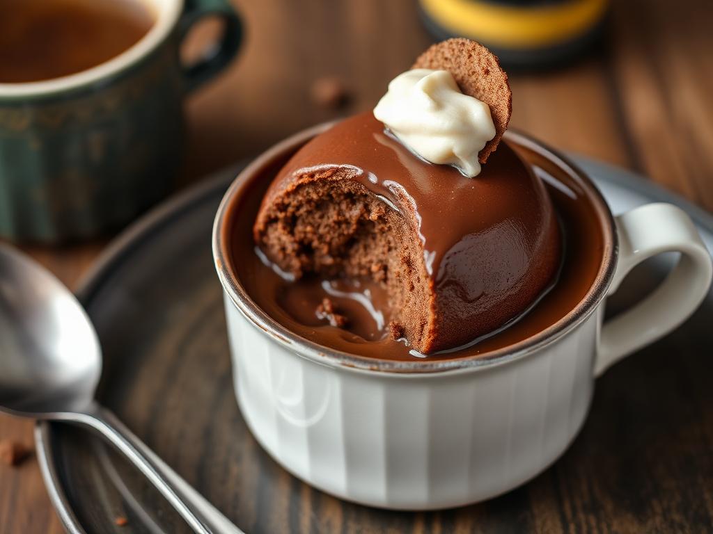 Bolo de Caneca de Chocolate