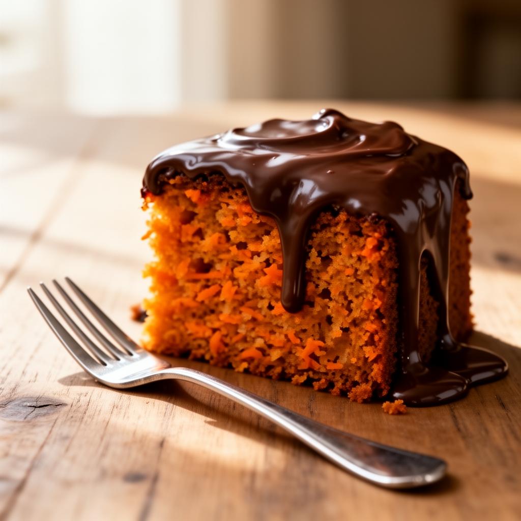 Bolo de Cenoura com Cobertura de Chocolate