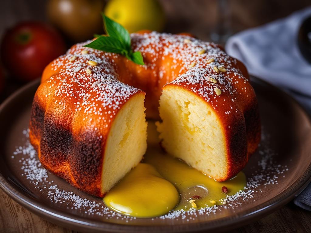 Bolo de Maracujá com Calda